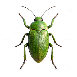 绿色甲壳虫特写素材