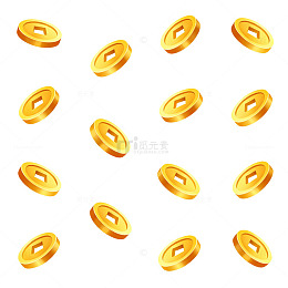 金色金币背景设计元素