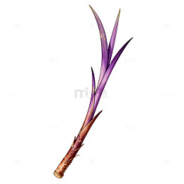 紫叶花卉矢量插画素材