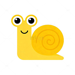 卡通蜗牛插画素材