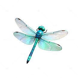 蜻蜓透明插画素材
