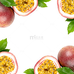 百香果水果背景图