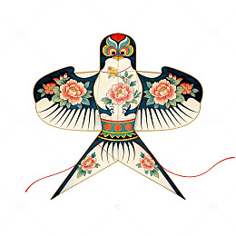传统中国风风筝图案设计素材