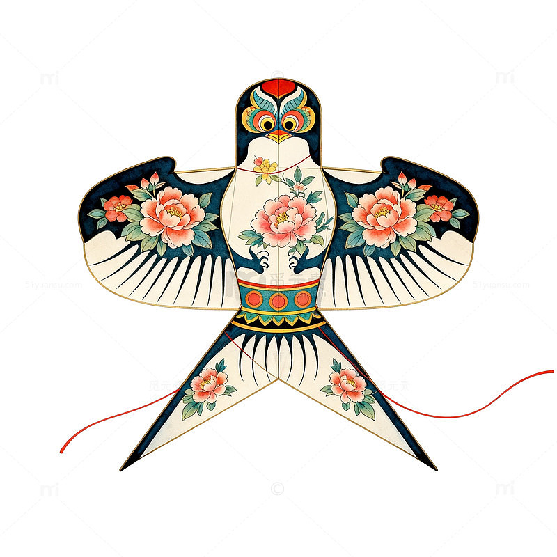 传统中国风风筝图案设计素材