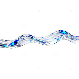 蓝色水波流动效果图片