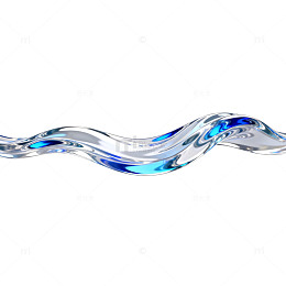 透明水流动态效果素材