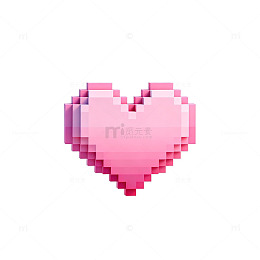 像素风心形图案