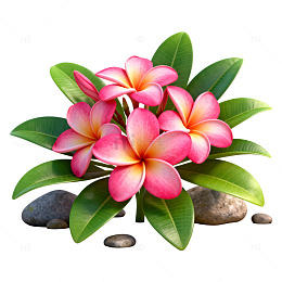 热带花卉景观图