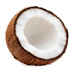 椰子特写透明背景图