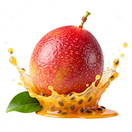 芒果汁溅射效果创意