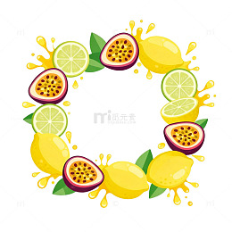 水果卡通装饰图案设计元素