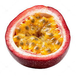 新鲜西番莲横切面特写