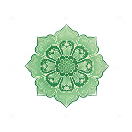 绿色花纹图案装饰素材