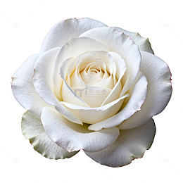 白玫瑰花特写片