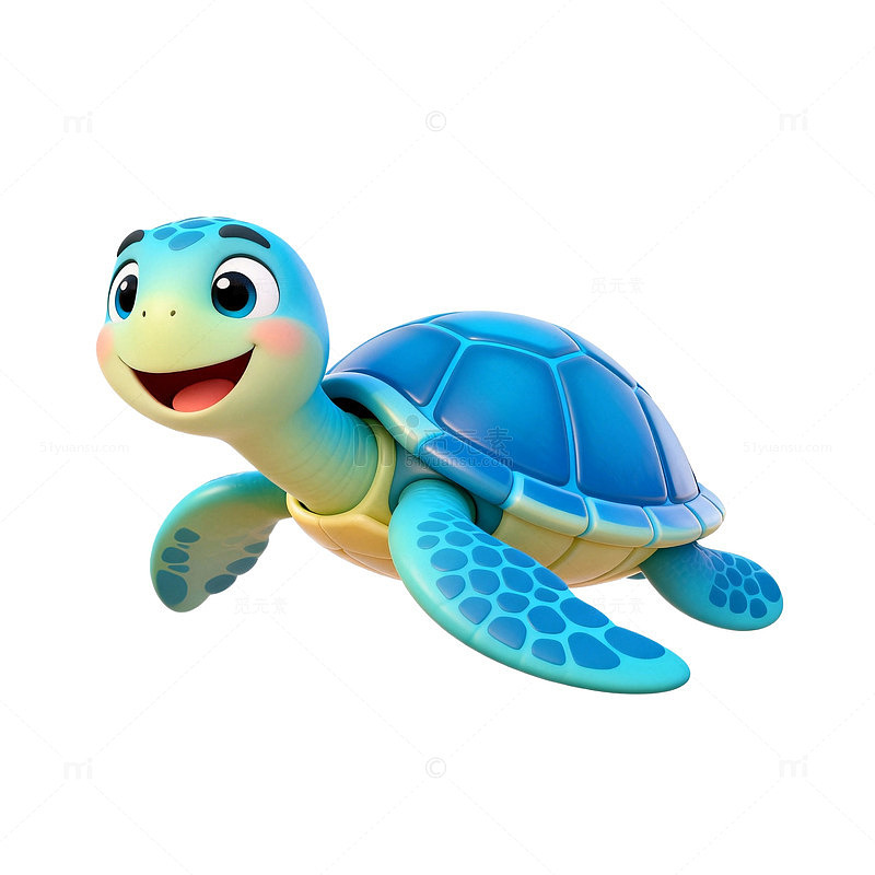 卡通海龟动画形象设计素材