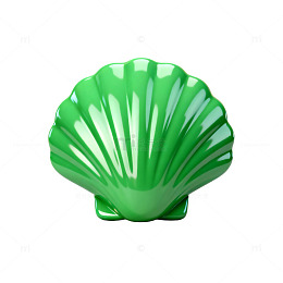 绿色贝壳造型装饰品