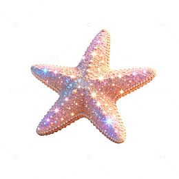 璀璨海星装饰艺术素材