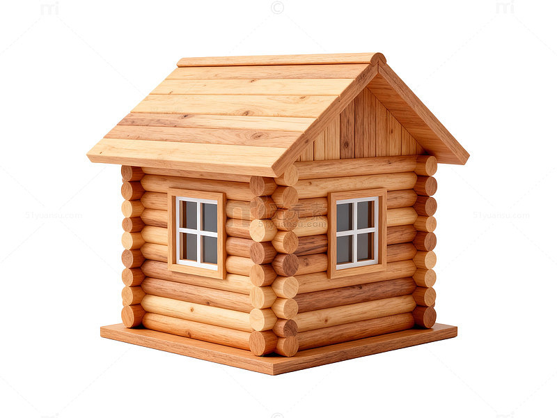 木制小屋模型