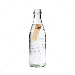 简约玻璃瓶水珠装饰素材