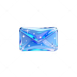 梦幻玻璃邮件图标设计