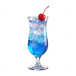 清凉饮品冰爽玻璃杯
