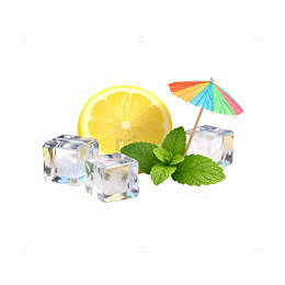 清新夏日水果冰块组合