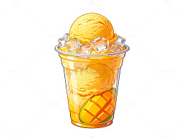 芒果冰沙冷饮插图