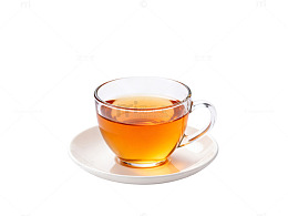 透明玻璃茶杯插画