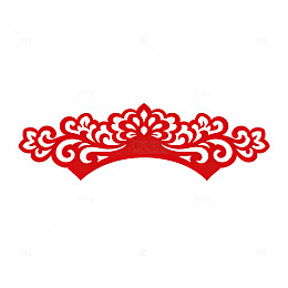 红色传统花纹图案装饰素材