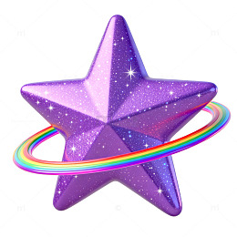 梦幻星空星星彩虹图标