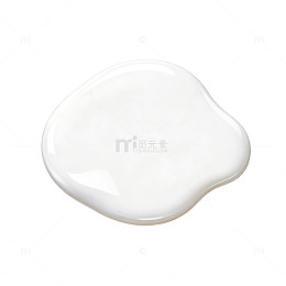 透明背景乳白色液体滴落效果