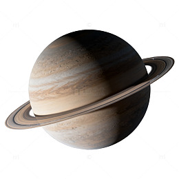 星空土星插画