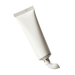 白色管状容器挤出膏体