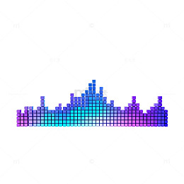 数字音乐波形设计图