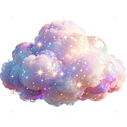 梦幻星空云彩艺术插画