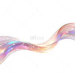 梦幻彩虹光带星光背景