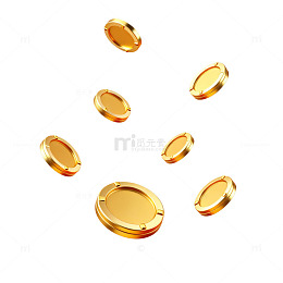 金灿灿金币漂浮效果