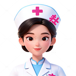 护士形象卡通插画