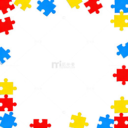 拼图边框设计模板