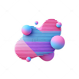 抽象艺术条纹球体设计图