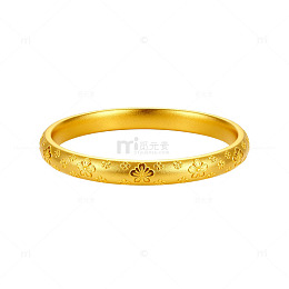 黄金手镯精致饰品