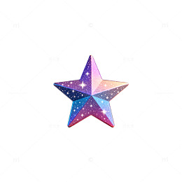 星空五角星装饰摆件