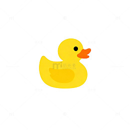 卡通小黄鸭插画设计元素
