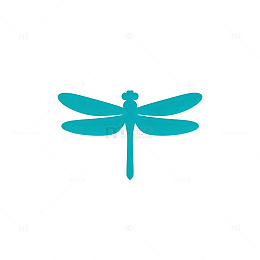 蜻蜓图标简约设计元素