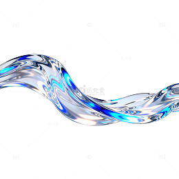 动态水流蓝色光影效果