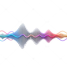 现代科技感声波图表视觉设计