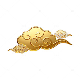 金色传统云纹图案