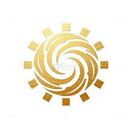 金色旋转图案装饰素材