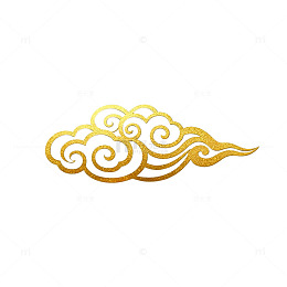 金色祥云图案设计素材