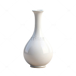 简约白瓷花瓶